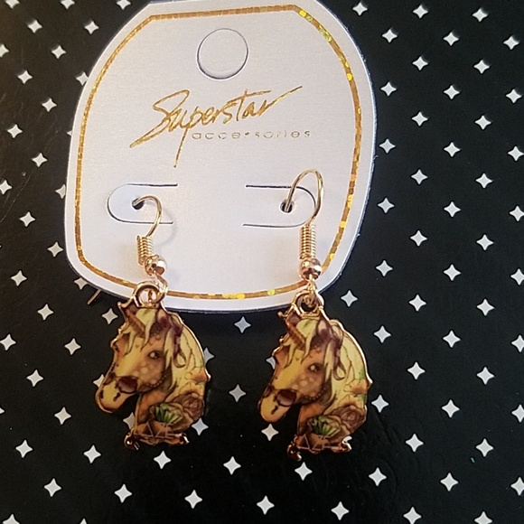 BACK TO SCHOOL!!! Unicorn Earrings - Picture 1 of 2